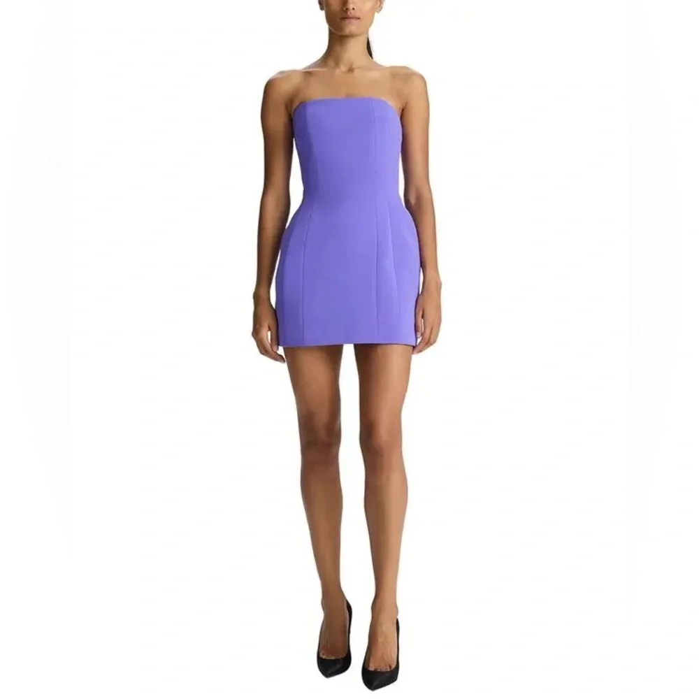 NWT ALC Women's Purple Elsie Strapless Mini Dress- Size 6 - Picture 1 of 8